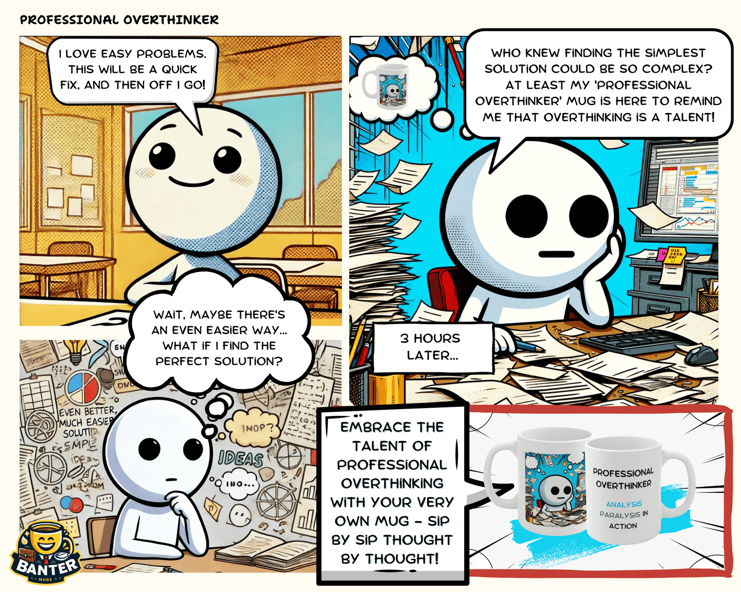Professional Overthinker - Banter Mugs
