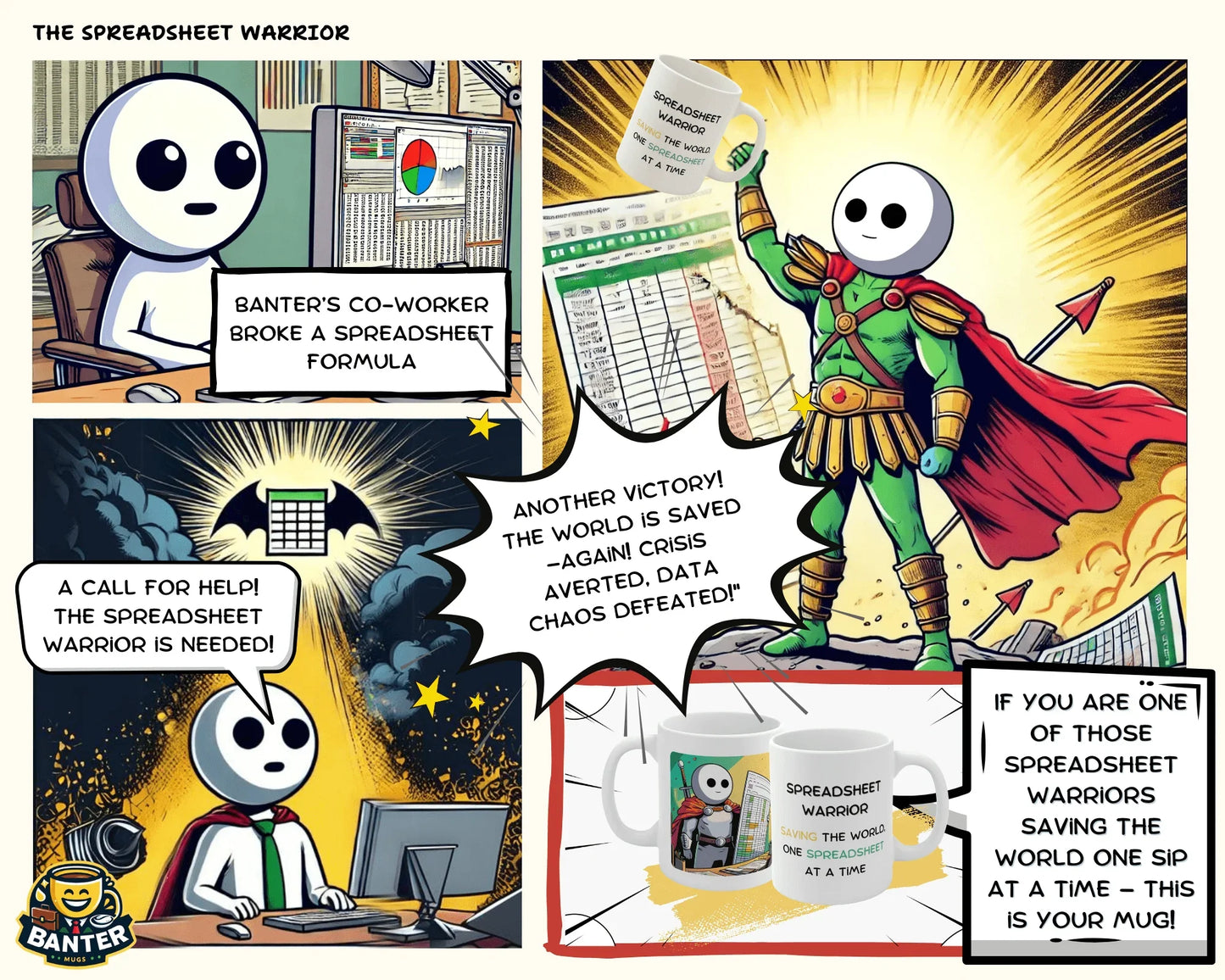 Spreadsheet Warrior - Banter Mugs