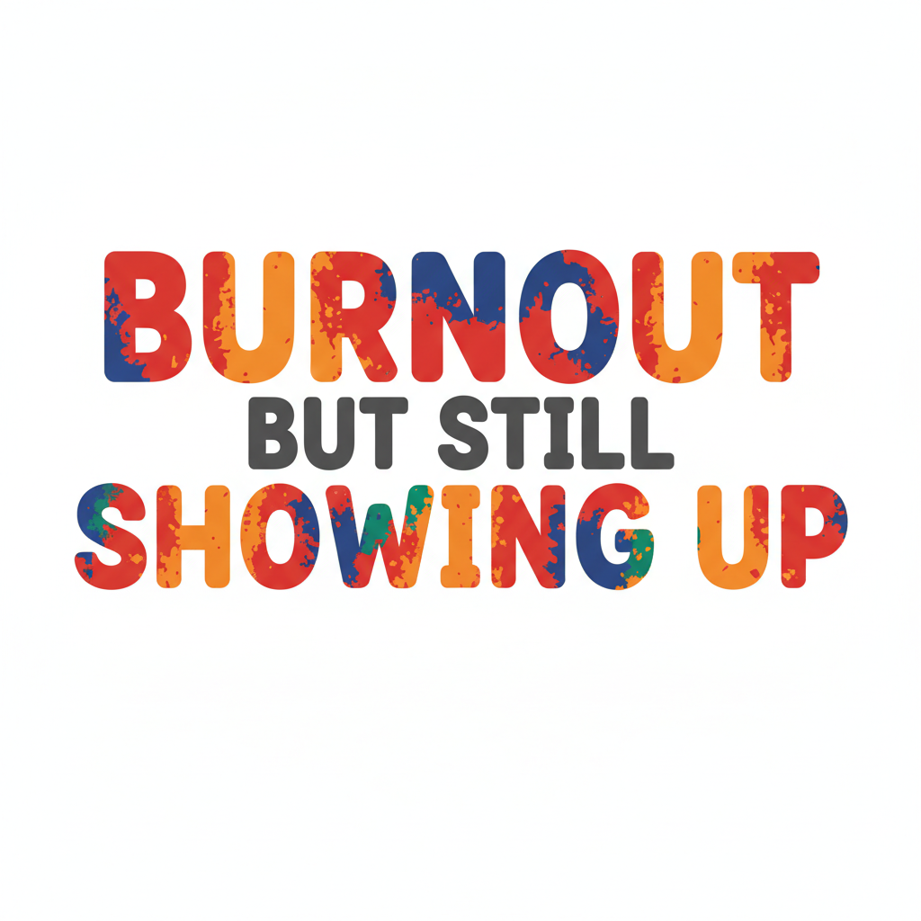 Burnout but Still Showing Up